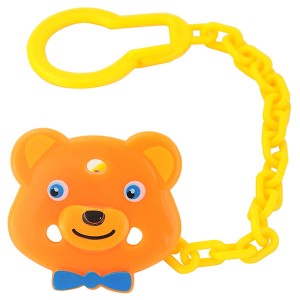 OEM Manufacturer China BPA Free Silcone Baby Teether Pacifier Chain with Teething Rodeng